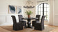 Shawna Upholstered Skirted Side Chair Black (Set of 2)