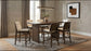Decker 70-inch Rectangular Wood Counter Height Dining Table Dark Walnut