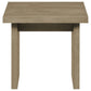 Decker Square Occasional Side End Table Natural Oak