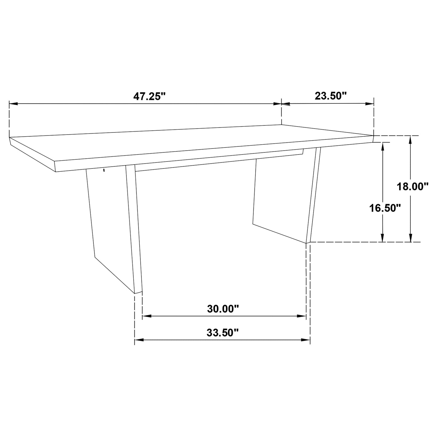 Decker 47-Inch Rectangular Cocktail Coffee Table Natural Oak