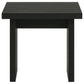 Decker Square Occasional Side End Table Black