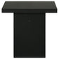 Decker Square Occasional Side End Table Black