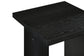 Decker Square Occasional Side End Table Black