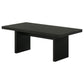 Decker 47-Inch Rectangular Cocktail Coffee Table Black