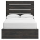 Hollivern Full Panel Bed with Storage, Dresser and Mirror