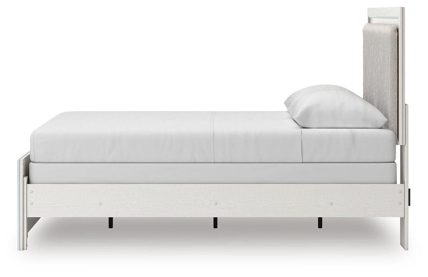 Zuraleus Queen Upholstered Panel Bed, Dresser and Mirror