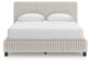 Zuraleus Queen Upholstered Bed, Dresser and Mirror