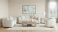 Aleisha Fabric Upholstered Loveseat Sand