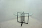 Pace 48-inch Round Glass Top Dining Table Matte Black