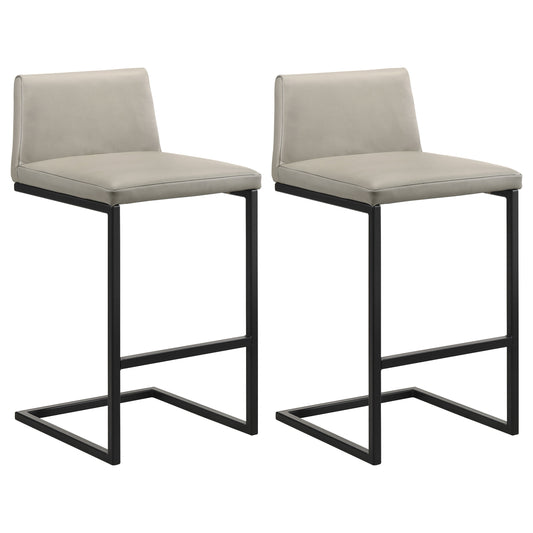 Vardon Genuine Leather Bar Stool Tan (Set of 2)