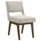 Galindo 5-piece 52-inch Round Dining Set Light Grey and Walnut