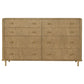 Arini 3-piece Queen Bedroom Set Sand Wash and Natural Cane