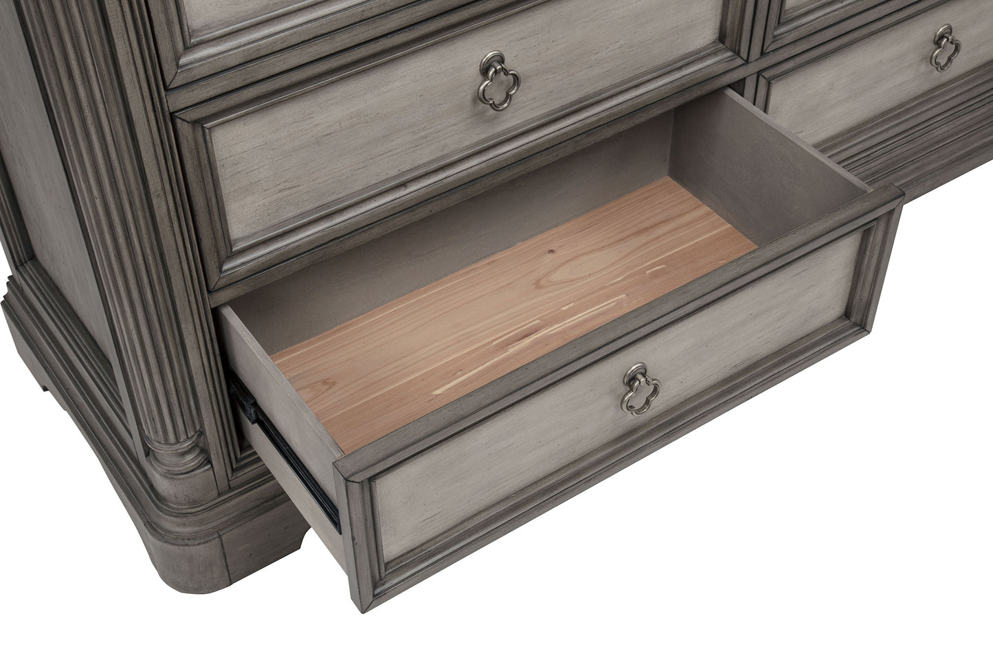 Cresswell 4-piece California King Storage Bedroom Set Taupe