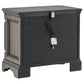 Cresswell 3-drawer Nightstand Bedside Table Weathered Taupe