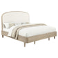 Lucaire Queen Upholstered Panel Bed Sandstone