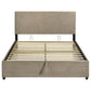 Reeves Upholstered Queen Lift-Top Storage Platform Bed Tan