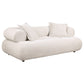 Eskola 2-Piece Chenille Sofa and Accent Chair Set Ivory