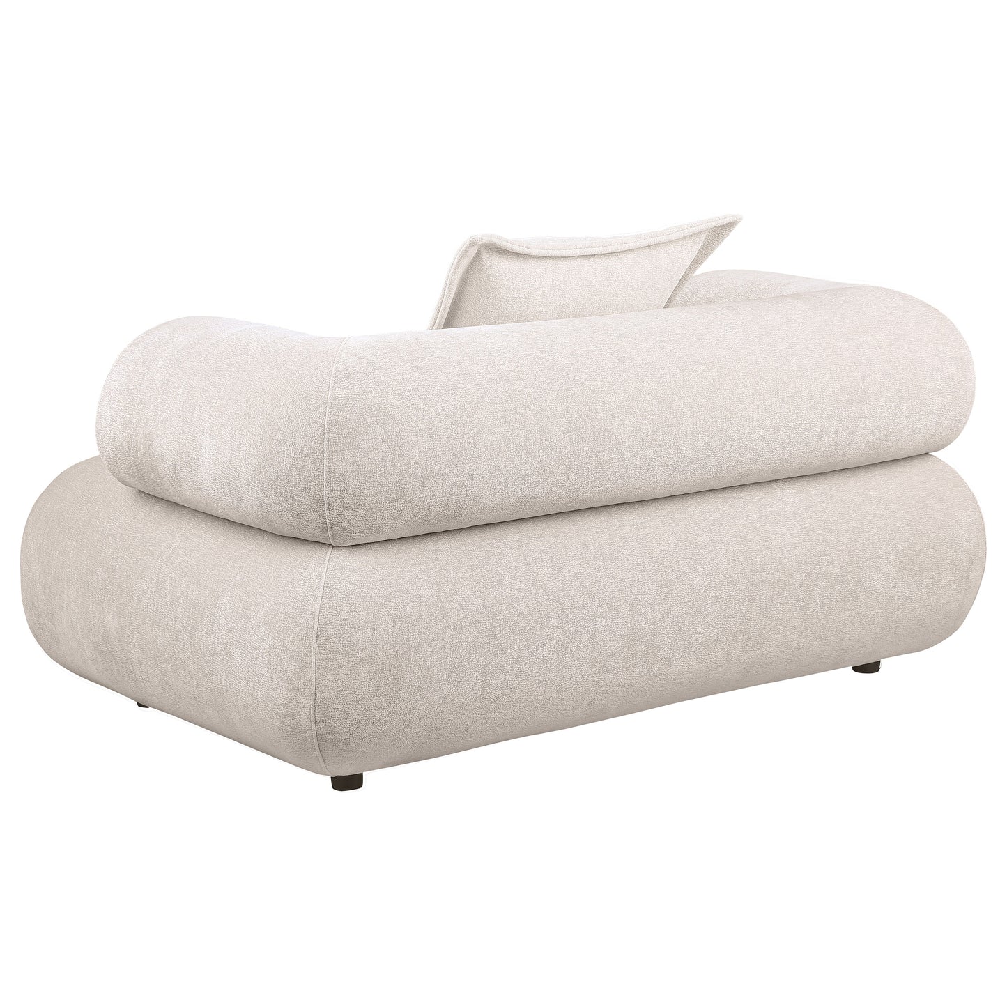 Eskola 2-Piece Chenille Sofa and Accent Chair Set Ivory
