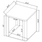 Alsina Square End Table with Open Shelf Greige
