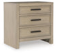 Calmoro Three Drawer Night Stand