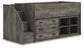 Frandern Twin Loft  Bed with Bookcase and Drawer Storage
