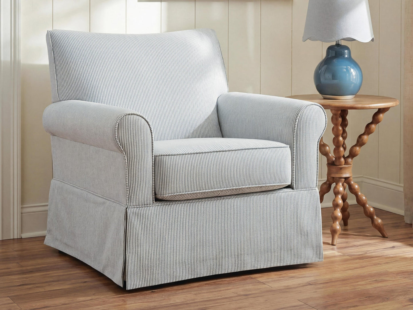 Searcy Swivel Glider Accent Chair