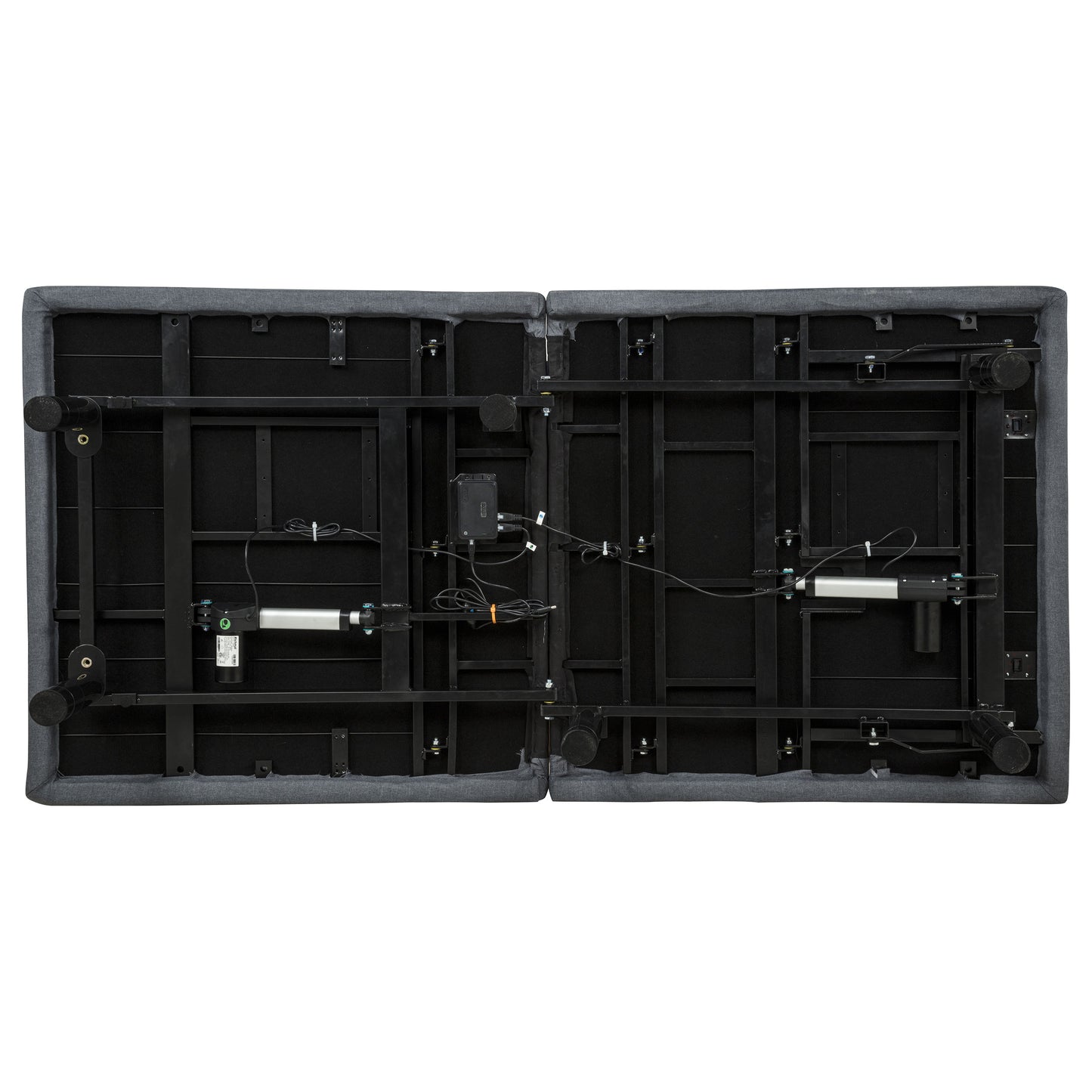 Tasca Twin Dual-Motor Adjustable Bed Base in Black