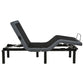 Weston Twin XL Dual-Motor Massage Adjustable Bed Base in Black and Grey