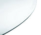 Naser 48-inch Round Glass Top Dining Table Light Oak