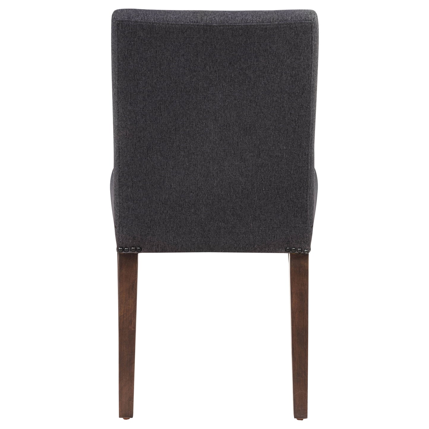 Naser Parsons Dining Side Chair Grey and Dark Walnut (Set of 2)