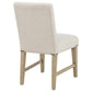 Naser Parsons Dining Side Chair Beige and Light Oak (Set of 2)