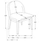 Mueller Upholstered Dining Side Chair Brown and Beige (Set of 2)