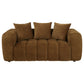 Lazaro 2-piece Fabric Upholstered Wide Channel Sofa Set Bronze