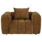 Lazaro 3-piece Fabric Upholstered Wide Channel Sofa Set Bronze