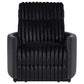 Madden Corduroy Upholstered Track Arm Manual Recliner Black