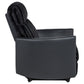 Madden Corduroy Upholstered Track Arm Manual Recliner Black