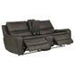 Marcell 3-Piece Power Reclining Loveseat with Charging Console Grey
