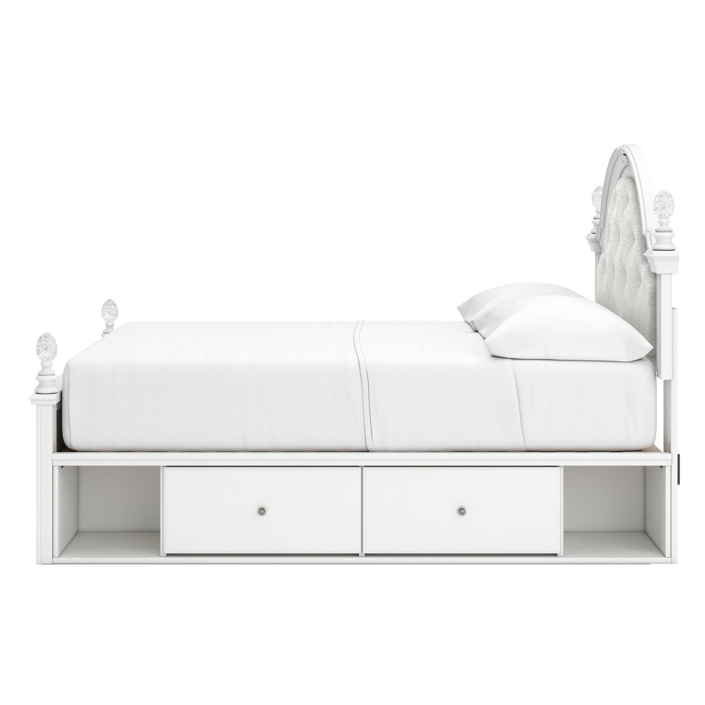 Kozlani Full Upholstered Panel Bed with Storage